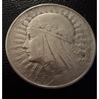 5 злотых 1933 г.  Польша. (2)  Ядвига.  Серебро. ЛЮКС