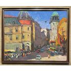 Кудревич Р.В. Народный художник;80/100см; "Городской пейзаж", ДВП, масло. 80х100 см.