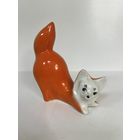 Статуэтка фарфор лиса гфз ссср с рубля