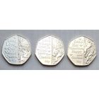 Остров Мэн 50 пенсов 2022 г. Государственный гимн. Цена за 1 шт.