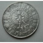 Монета СЕРЕБРО Польша 5 злотых 1936год