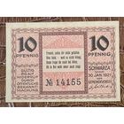 Нотгельд 10 пфеннигов 1921 год. Шварц,. Веймарская республика