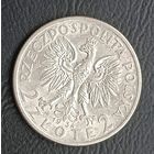 2 злотых 1934  серебро  Польша ( Rzeczpospolita Polska )  2 zlote 1934 glowa kobiety