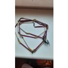 Ёлочная игрушка бусы из стекляруса.