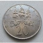 Ямайка 20 центов, 1969 6-9-20