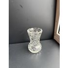 Ваза миниатюрная с рельефными декором ,хрусталь СССР 1970-1990г.