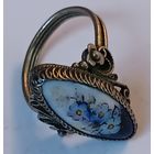 Красивое кольцо. Финифть. Все лоты с 1 рубля!