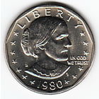 1 доллар США 1980 год Сьюзен Б. Энтони двор D _состояние aUNC/UNC