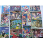 Стереооткрытки с голографическим эффектом. Герои мультфильмов. всего 7 шт. цена за 1 шт.