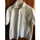 Рубаха тенниска в полоску 41 Германия 80-90-е гг плотный хлопок