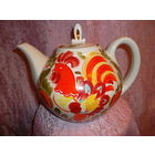 Чайник  фарфор. СССР.  ( Из набора- большой!) Городницкий ф.з.( Нет КРЫШКИ!!!)