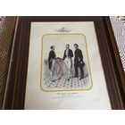 Гравюра Цветная Старинная Военное Министерство Италия