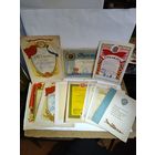 Спортивные грамоты конца 40 начала 50 годов,на одного человека.