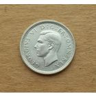 Великобритания, 3 пенса 1940 г., серебро 0.500, Георг VI (1936-1952)