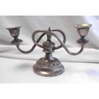 Подсвечник на две свечи Серебрение 02