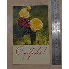 Открытка, "С праздником!", не подписанная.