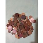 Куча старых монет с серебром более 120 штук