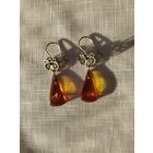 СЕРЬГИ С  ЯНТАРЁМ