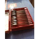 Полный( 12 шт)  набор серебряных чайных ложек Вьетнам для СССР (900\875 проба)