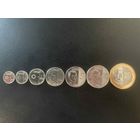 Филиппины полный набор монет 1,5,25 сентимо 1,5,10,20 песо 2017-2020 UNC