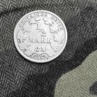 1/2марки (1906г.) М.Д.(J) Пруссия.Серебро.