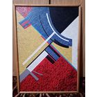 С рубля без мц. картина "Абстракция", 73х53см. х.м. 1994г. подпись