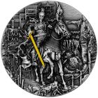 Ниуэ 5 долларов 2022г. "Роман о трех королевствах: Цао Цао". Монета в капсуле; деревянном подарочном футляре; номерной сертификат; коробка. СЕРЕБРО 62,20гр.(2 oz).