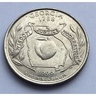 25 центов 1999 г. Джорджия, США