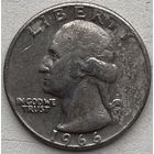 США 25 центов (квотер) 1966 г.