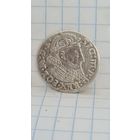 С 1 РУБЛЯ ! МОНЕТА 3 ГРОША  ВКЛ ПОЛЬША  СРЕДНЕВЕКОВЬЕ СИГИЗМУНД lll 1624 ГОД