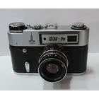 Фотоаппарат "ФЭД - 5В с объективом Индустар - 61Л/Д". Номер 086330. С олимпийской символикой. Исправный.