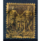 Франция (Республика) - 1886/99г. - аллегория, 75 с - 1 марка - гашёная [Mi 82]. #1-Fr-7-A-1