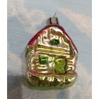 Елочные игрушки, стекло, редкий домик