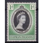85.BrKS. Великобритания. Колонии. Каймановы острова. Коронация Елизаветы II. 1953 г. 1d. Mi.#151.