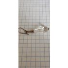 Серьга одиночка. Серебро 875 проба. Горный хрусталь. Свердловск.  Винтажная бижутерия.