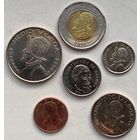 Панама 1, 5, 10, 25, 50 сентесимо, 1 бальбоа 2008 - 2011 г. Набор 6 монет