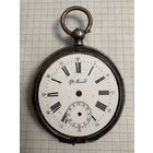 Часы карманные 84 пробы Qte Monard . Не идут