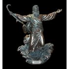 Моисей, раздвигающий Красное море. Полистоун, бронзовое напыление.