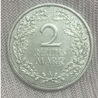 Монета 2 марки 1926 год. Веймарская республика.