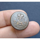 Пуговица РИ, Псковская губ, большая, 1831-1857