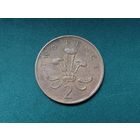 2 пенса Великобритания.