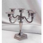 Подсвечник Канделябр на пять свечей Серебрение
