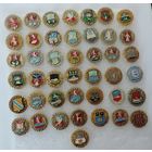 Значки "Гербы городов СССР" 43 шт. Алюминий.