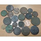 20 царских медных монет. Разные года. Лотом