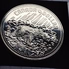 1 доллар Канады 1980 года.100 лет Арктическим территориям .Серебро.