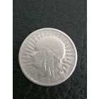 2 злотых. Ядвига. 1934г