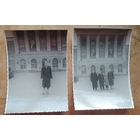 Минск. 2 фото у главного корпуса БПИ. 1960 г. 8х11 см. Цена за оба.