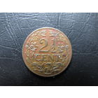 Кюрасао. 2,5 цента. 1944. С 20 копеек. Распродажа коллекции. Смотрите другие лоты.