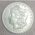 Монета 1 доллар 1888 год. Доллар Моргана. 0 монетный двор Новый Орлеан