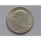 Польша 2 злотых 1933 г. Ядвига.